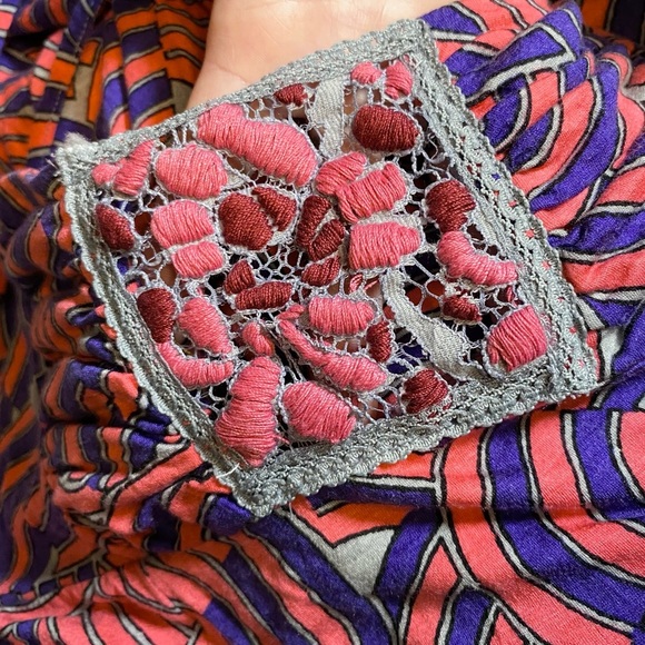 Free People Blue and orange red Mini Dress - Picture 8 of 16